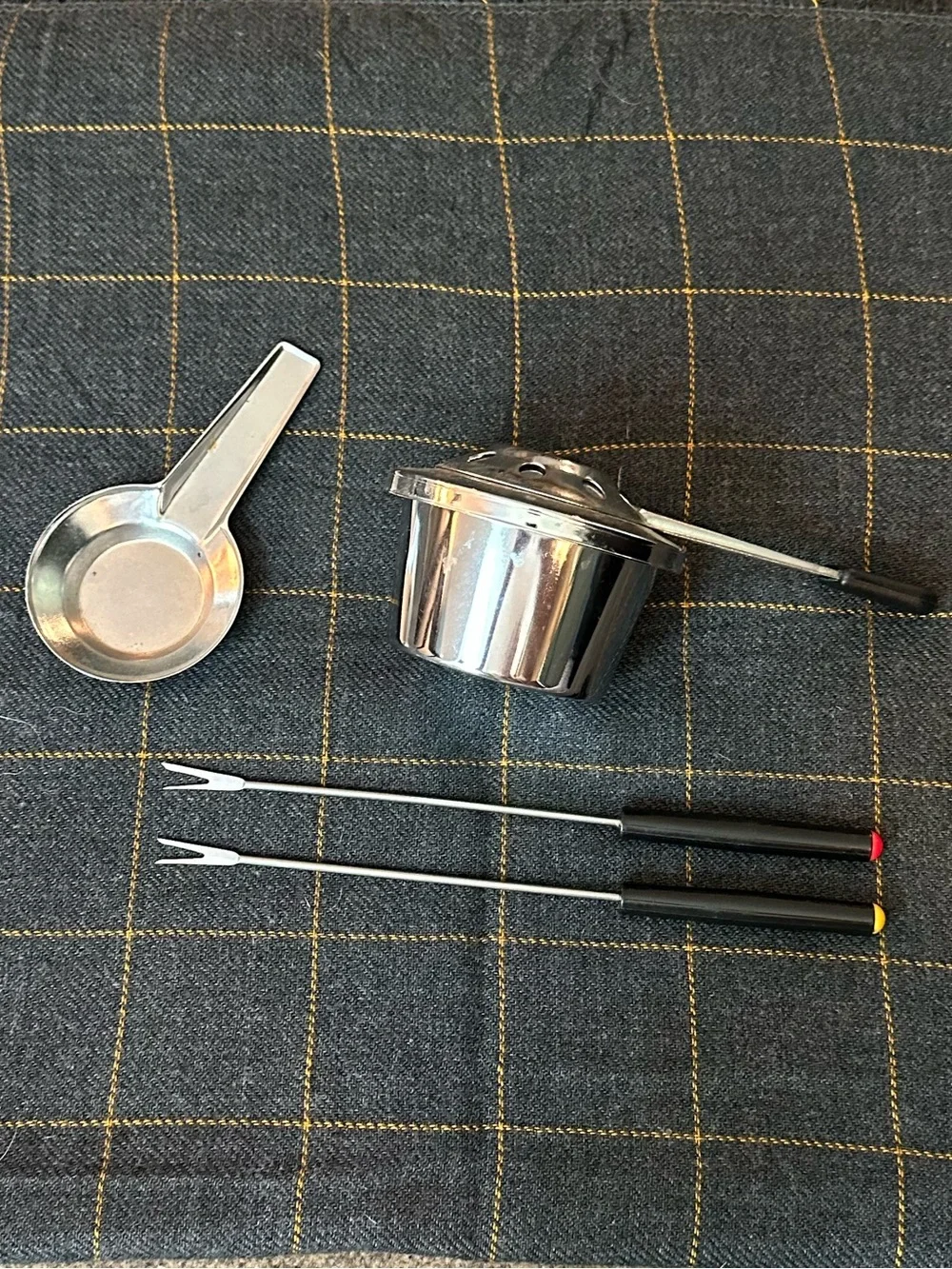 Sterno fondue metal set